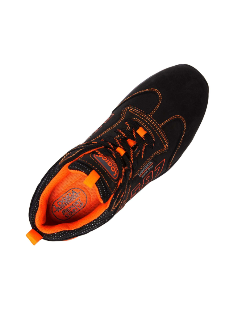 Logica Gamma zapatilla de baja seguridad en nubuck negro S3 SRA