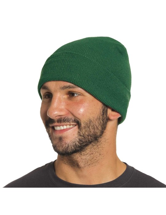 Cappello papalina 100% acrilico verde