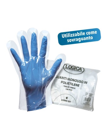 Arbeitshandschuhe Einweg-Polyethylen-Handschuhe. Aus 100 Stück der...