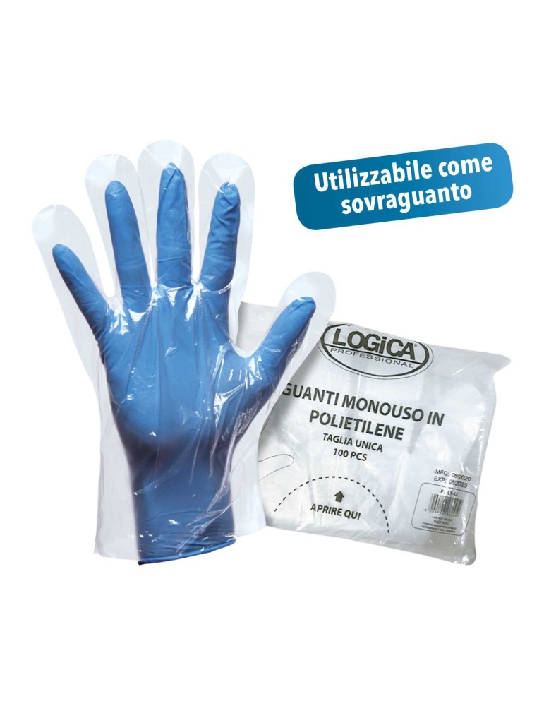 Arbeitshandschuhe Einweg-Polyethylen-Handschuhe. Aus 100 Stück der...