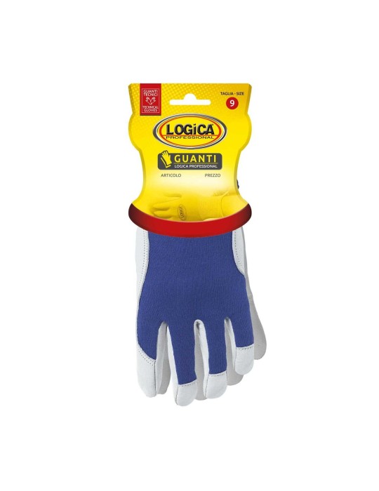 Logica Rugby Maserlederhandschuh mit gestricktem Rücken