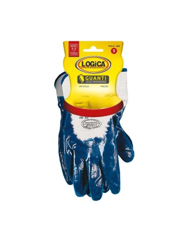 Gants NBR bleus ventilés 2