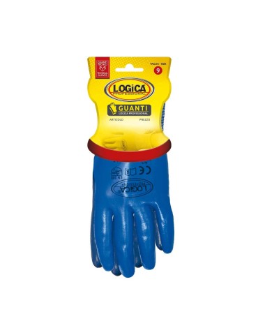 Nylon thread gloves, processing and fineness 18 needles totally nitrile coated 2