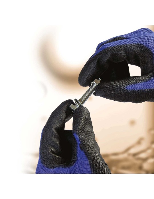 Arbeitshandschuhe Nylongarnhandschuhe Handschuhe Verarbeitung und Feinheit 18 Stricknadeln