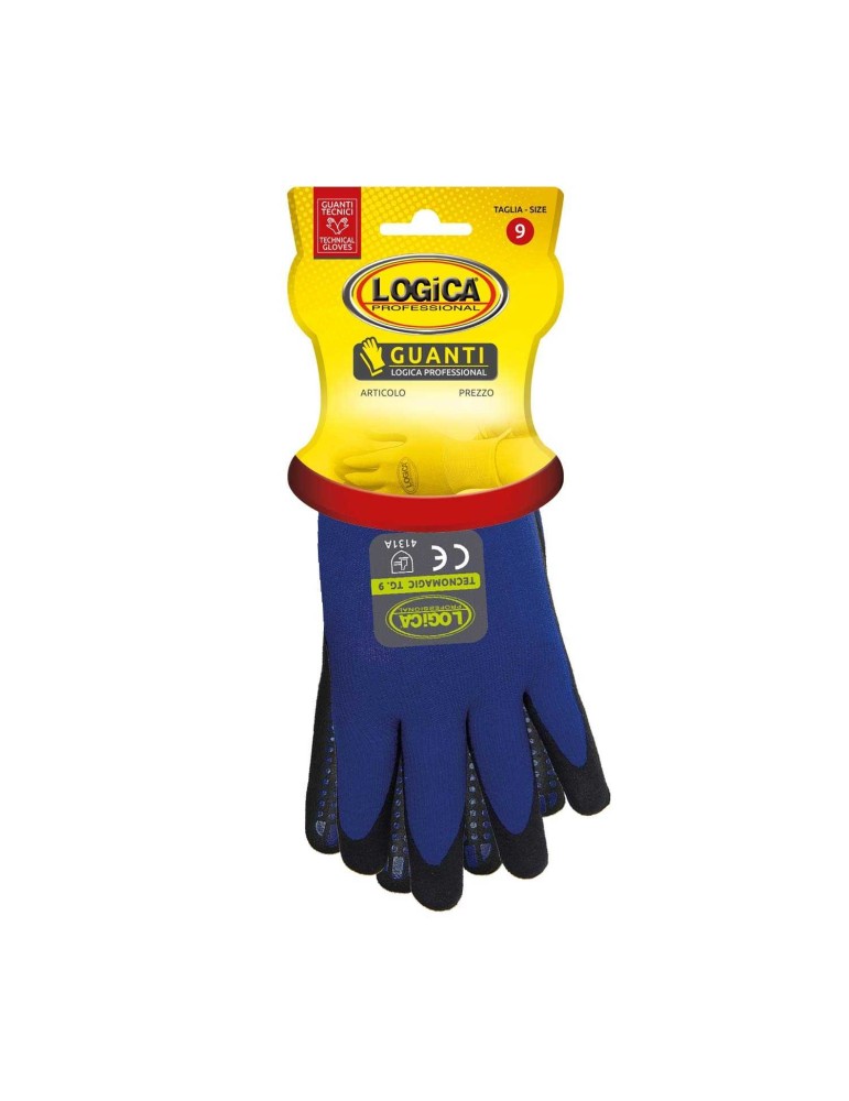 Guantes de trabajo, guantes antideslizantes de PVC de espuma NBR con puntos...