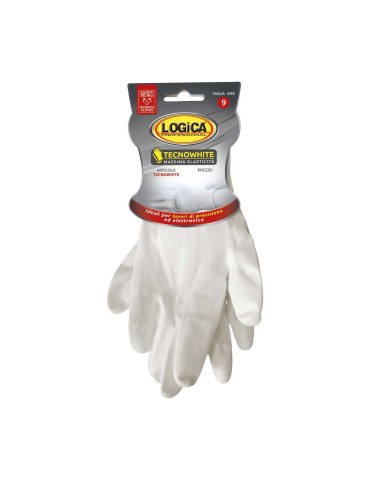 Guanti nylon finezza bianco 2
