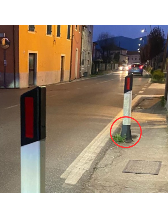 Accesorios y complementos base de PVC para el acoplamiento de marcador de límite del ...