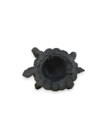 Ashtray with lava stone turtle