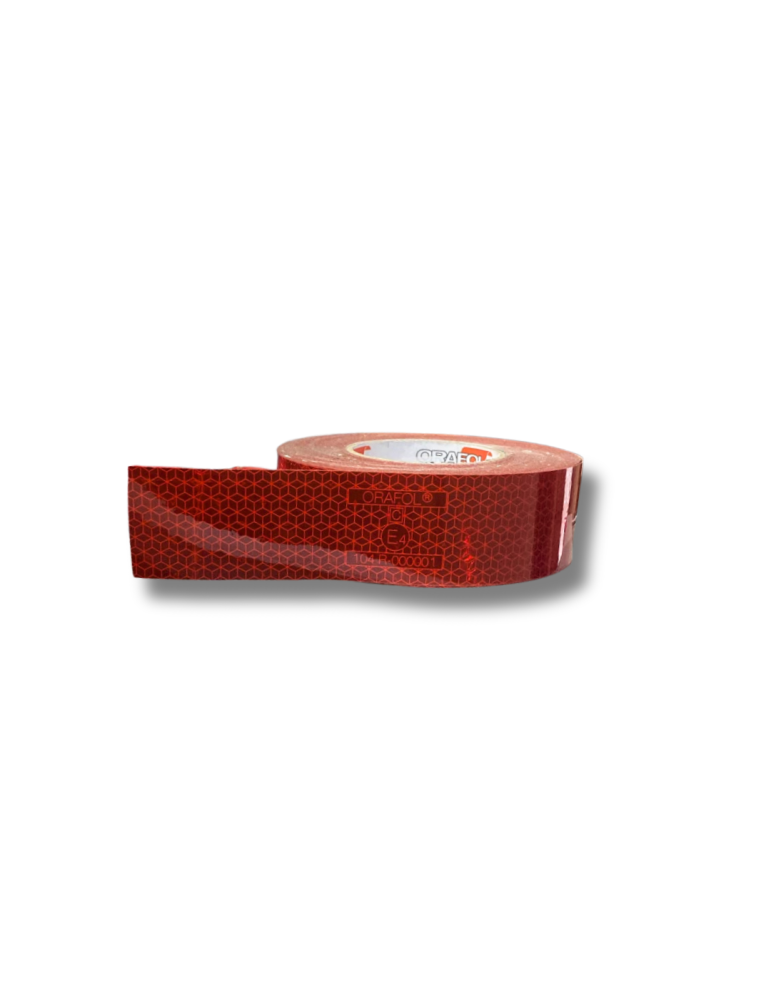 Nastro Adesivo Catarifrangente Rosso 50M