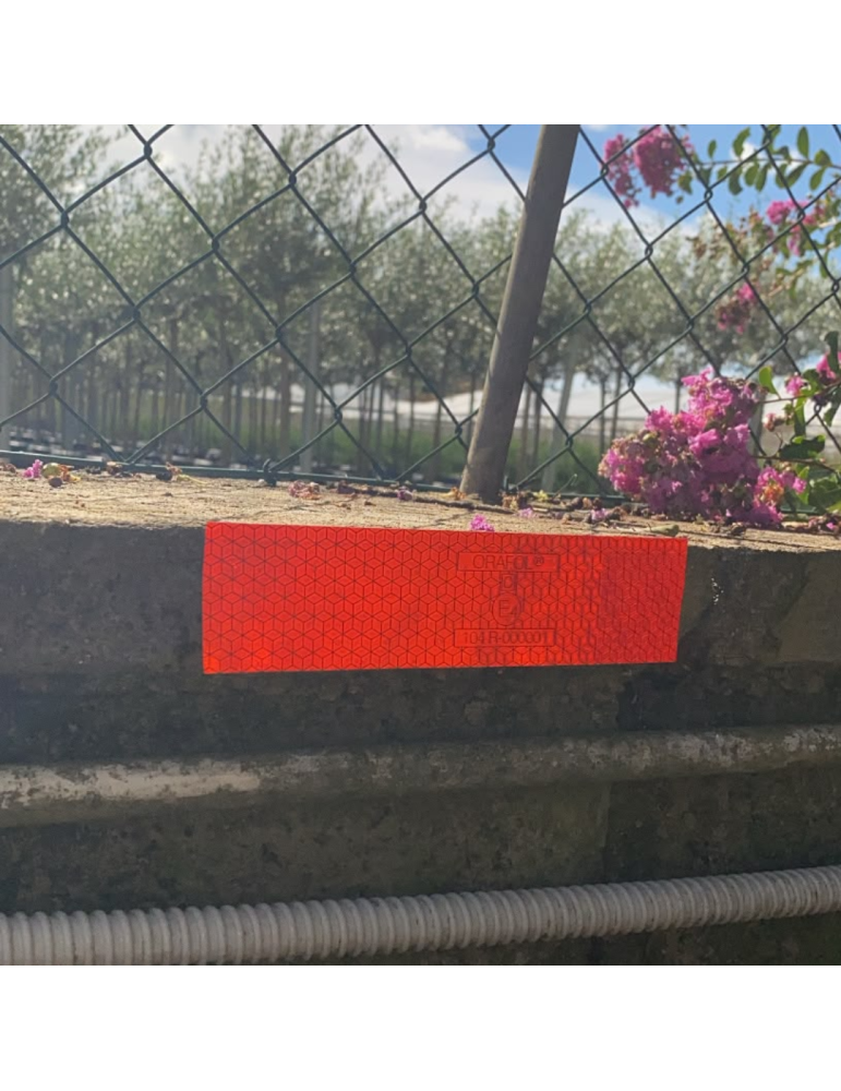 Nastro Adesivo Catarifrangente Rosso 50M