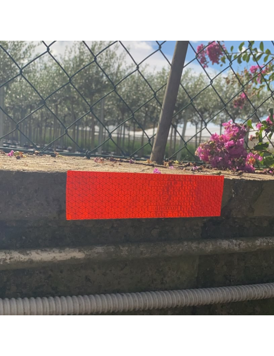 Nastro Adesivo Catarifrangente Rosso 50M