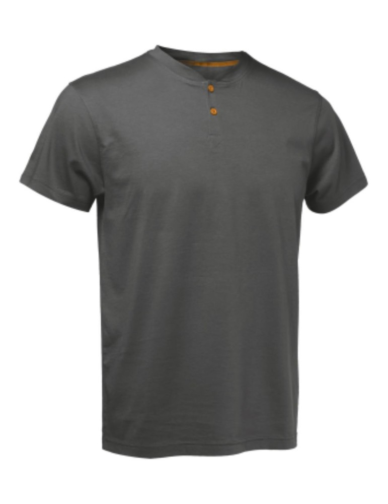 T-shirt with dark gray buttons T-shirt with dark gray buttons