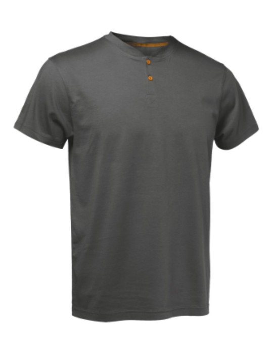 T-shirt with dark gray buttons T-shirt with dark gray buttons