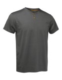 Camiseta con botones gris oscuro