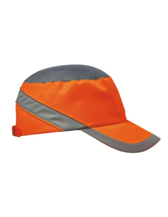 Casque antichoc orange fluo