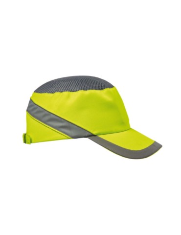 Casque antichoc jaune fluo