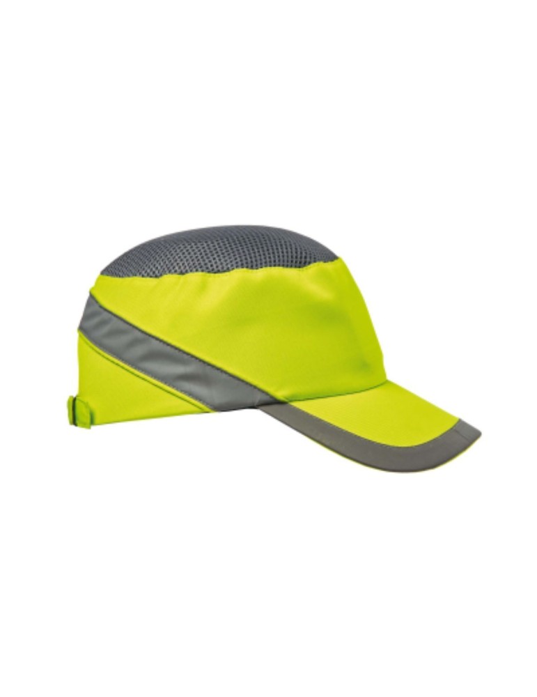 Casque antichoc jaune fluo