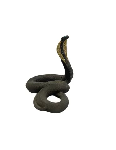 Cobra lava stone statue with colorful decorations