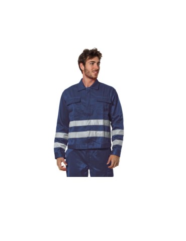 Blaue, hochsichtbare 4-Jahreszeiten-Jacke