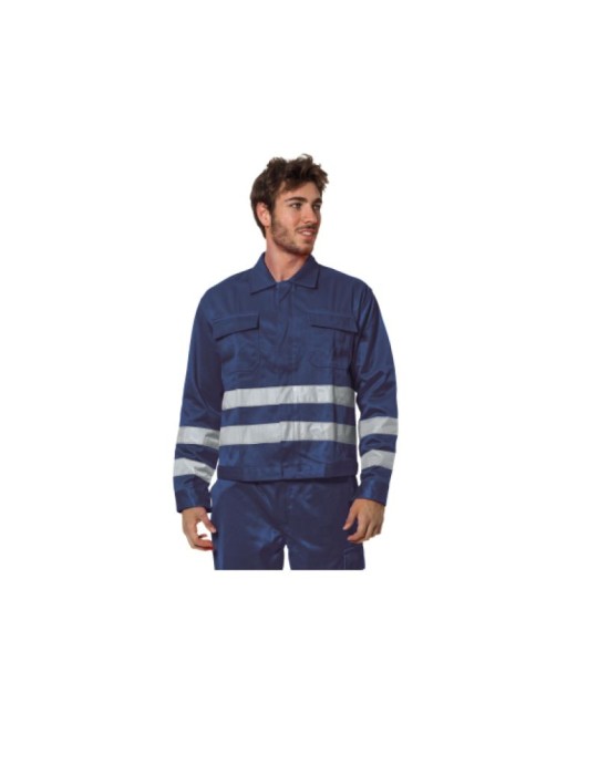 Chaqueta azul de alta visibilidad de 4 estaciones