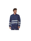 Blue high visibility 4-season jacket
