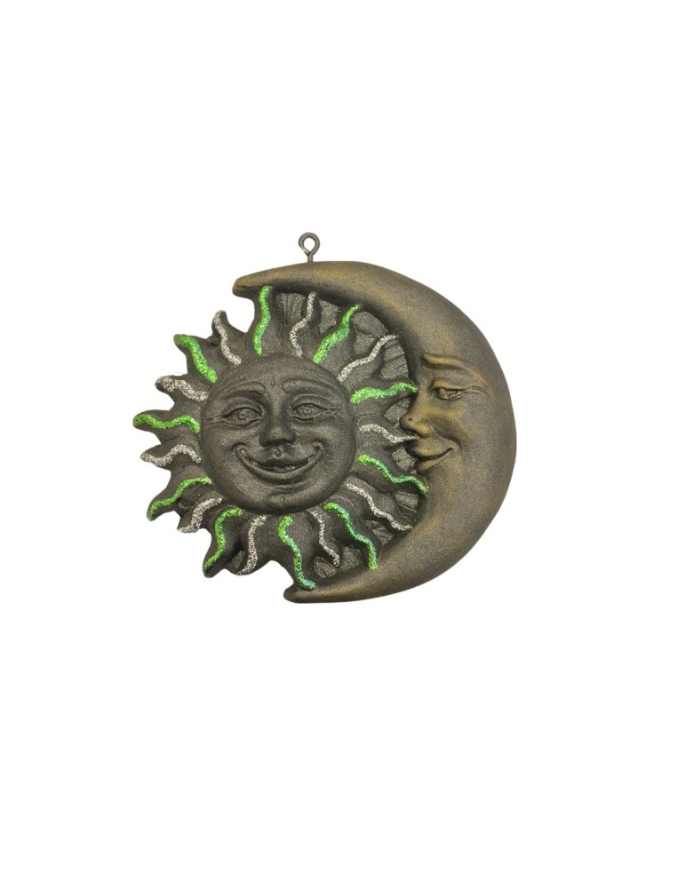 Figurine Soleil-Lune en pierre de lave