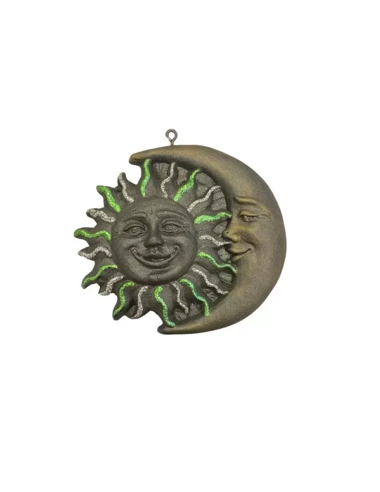 Sun Moon Figurine in Lava Stone Sun Moon Figurine in Lava Stone