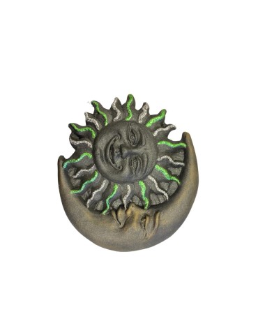 Figurine Soleil-Lune en pierre de lave 2