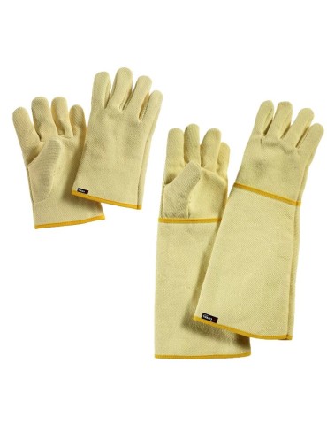 Heat-resistant aramid fiber gloves