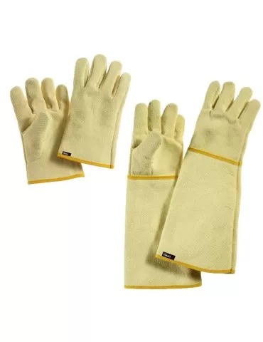 Heat-resistant aramid fiber gloves