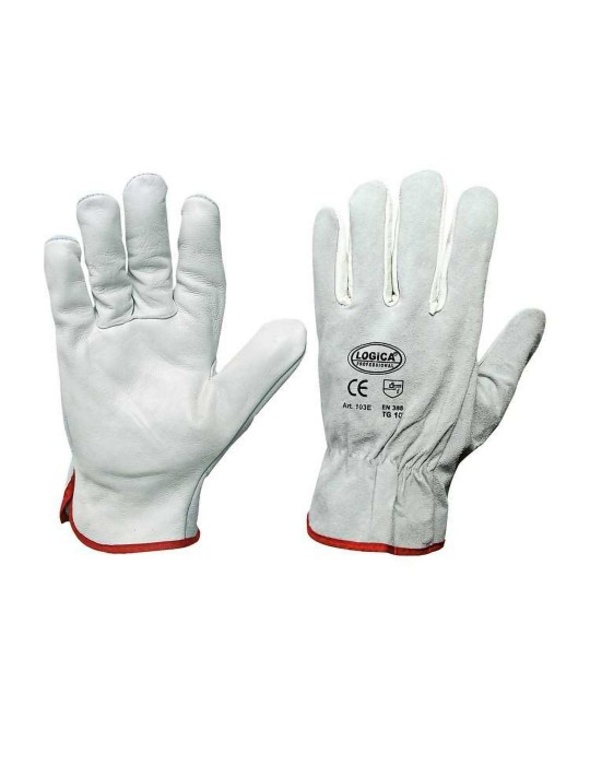 Leather gloves back split cow " 103e " Leather gloves back split cow " 103e "