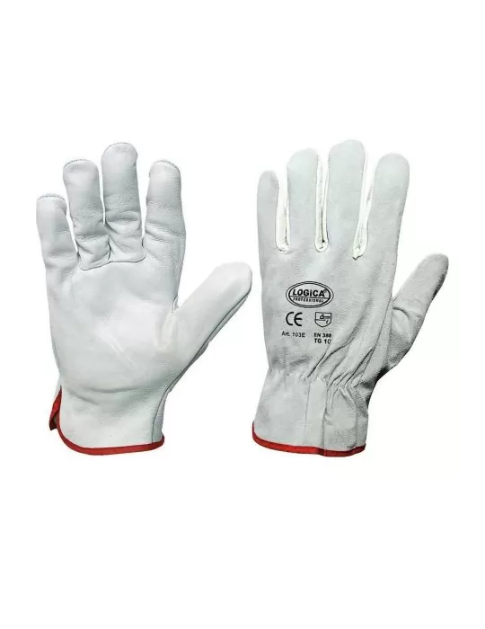 Leather gloves back split cow " 103e " Leather gloves back split cow " 103e "