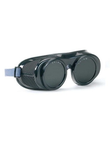 Tinted glasses for welding with elastic band
