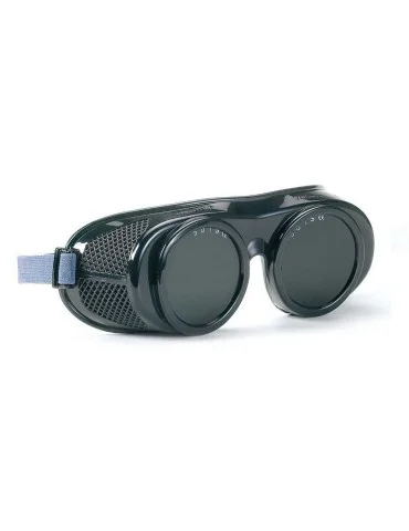 Tinted glasses for welding with elastic band