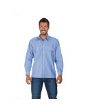 Long sleeve chambray shirt