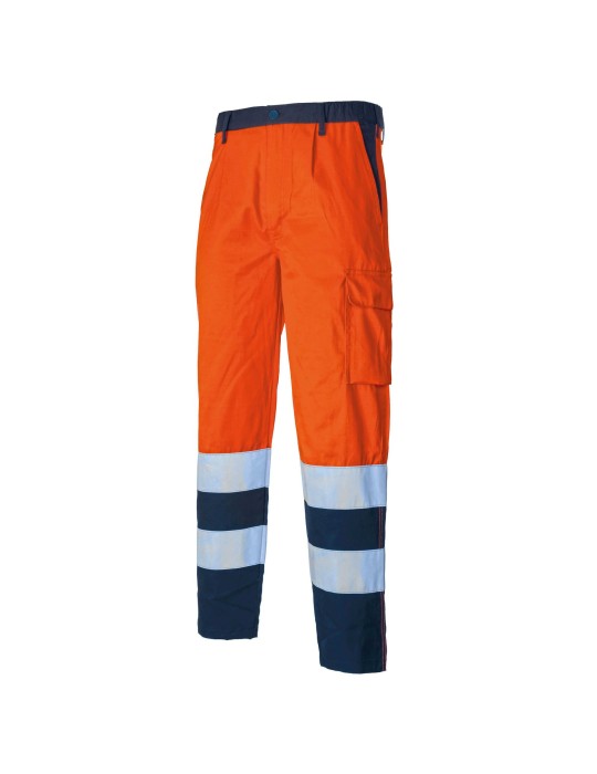 High visibility trousers orange-blue " 831hv " High visibility trousers orange-blue " 831hv "