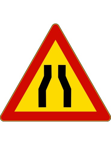 Triangolo lato 90 in ferro classe 1 fig. 384 " strettoia simmetrica "