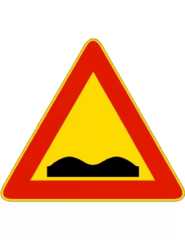 Triangolo lato 90 in ferro classe 1 fig. 389 &quot; strada deformata &quot;