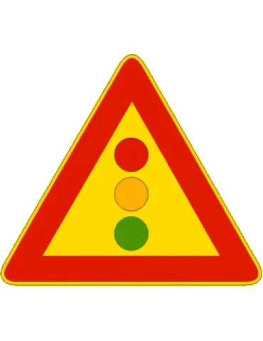 Triangolo lato 90 in ferro classe 1 fig. 404 &quot; semaforo &quot;