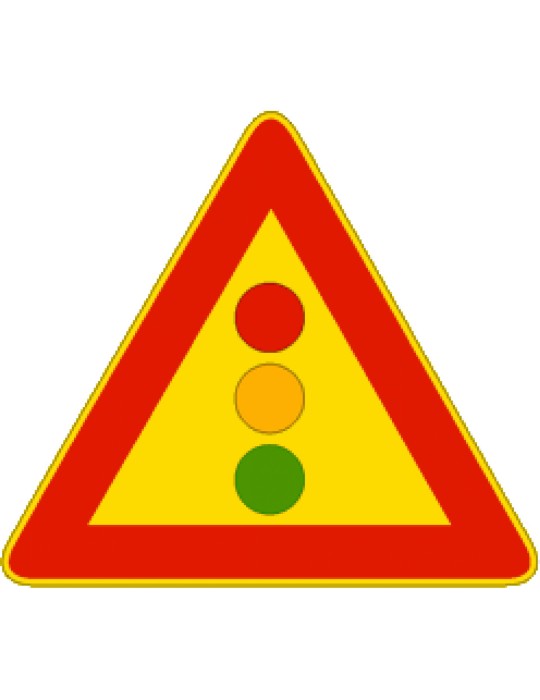 Triangle côté 90 en fer classe 1 fig. 404 « feu de circulation »