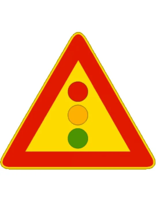 Triangle side 90 in iron class 1 fig. 404 "traffic light" Triangle side 90 in iron class 1 fig. 404 "traffic light"
