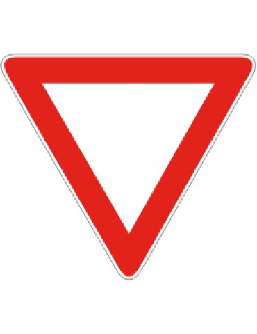 Triangolo lato 90 lamiera classe 2 fig. 36 &quot; dare precedenza &quot;