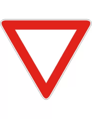 Triangolo lato 90 lamiera classe 2 fig. 36 &quot; dare precedenza &quot;