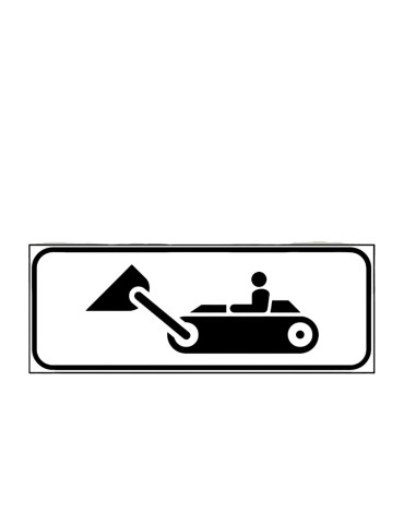 Panneau supplémentaire en tôle classe 1 53x18 mod. 6/g « Moyens de travail en action »