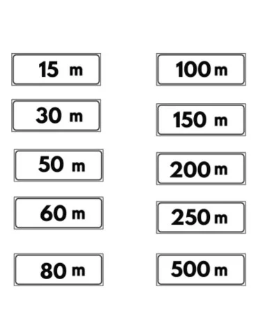 Supplementary panel in sheet metal class 1 80x27 mod. 1/a &quot; distance &quot;