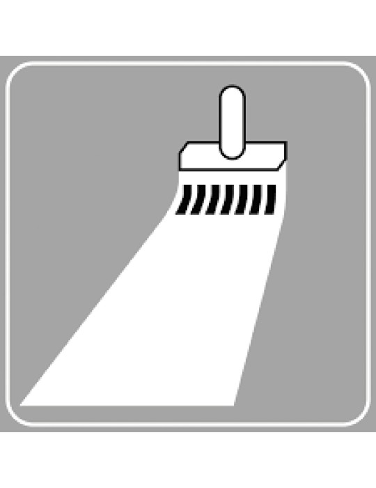 Zusatzverkleidung in Blech, Klasse 1 80x80 Mod. 6/a "horizontale Schilder im Umbau"