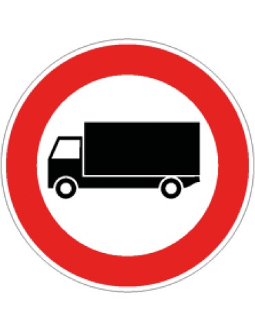 Disc diam. 60 cm class 1 fig. 60/a &quot; transit prohibited to vehicles with a mass [...] 3.5 t &quot;