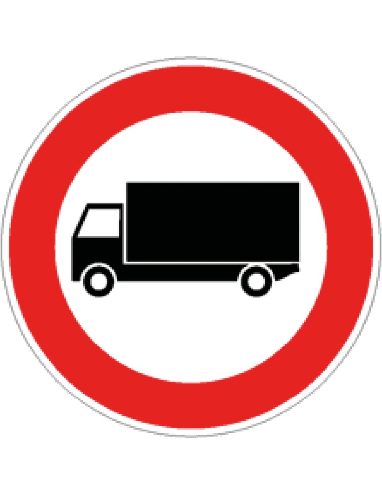 Disc diam. 60 cm class 1 fig. 60/a " transit prohibited to vehicles with a mass [...] 3.5 t "