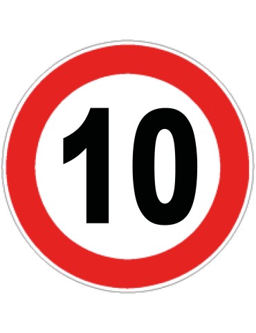 Disc diam. 60 cm class 1 fig. 50 " maximum speed limit 10km/h "