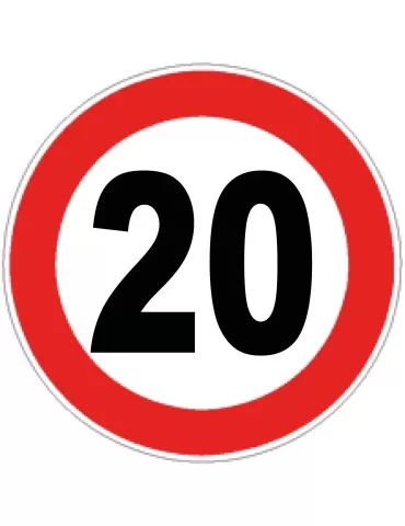 Disc diam. 60 cm class 1 fig. 50 &quot; maximum speed limit 20km/h &quot;